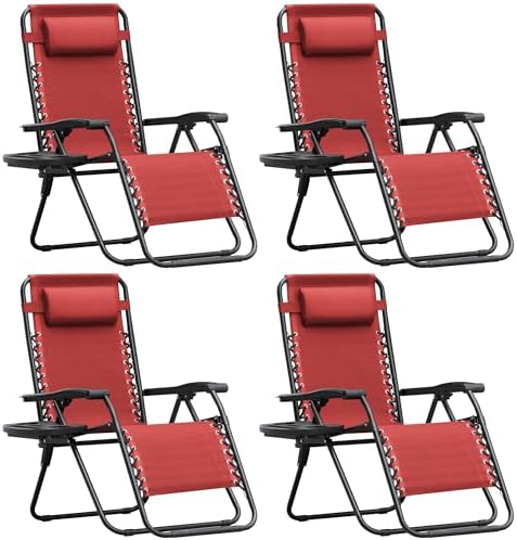 Homall Zero Gravity Chair Patio Folding Lawn Camp Reclining Lounge Chair