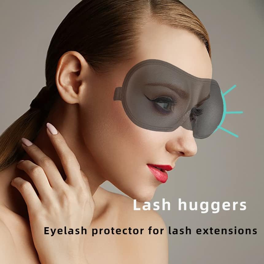 3D Eye mask for Sleeping,Machine Washable, Sleep Mask for Women, Blinder Blindfold Airplane(Black+red)