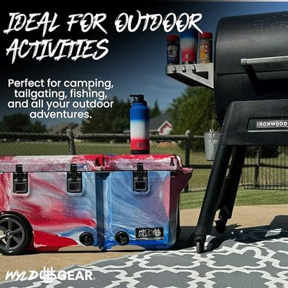Wyld Gear 65 Quart Dual Compartment Hard Cooler with Wheels