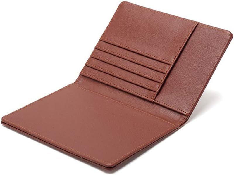 BAKUN Travel Wallet & Family Leather Passport Holder Cover RFID Blocking Travel Wallet, Leather Card Case, Travel Document Organizer Case(Coffee)