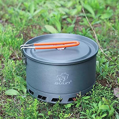 Bulin Camping Pot,2.1L High Efficiency Backpacking Camping Cooking Set