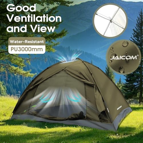 JAICOM 1-4 Person Camping Tent - Lightweight Backpacking Tent, Easy Set Up