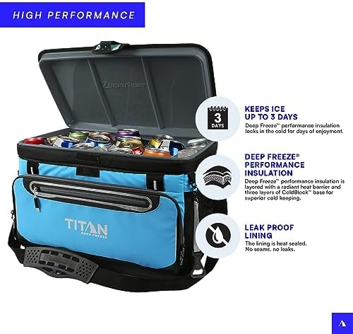 Titan Zipperless HardBody Cooler, Keeps Ice 2 Days