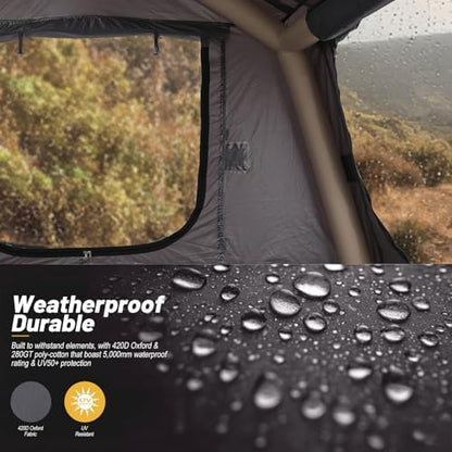 Inflatable Rooftop Tent, 2-3 Person Car Roof Tent for SUV Truck
