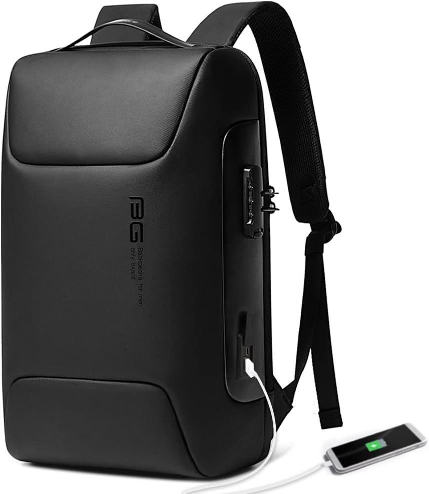 BANGE Anti Theft Backpack,Smart Work Backpack with USB Charging Port, Business Laptop Fit for 15.6 INCH Laptop…