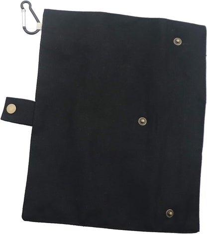 Gugrida Luxury Rainbow Matte Portable 18/10 Stainless Steel Travel Flatware Sets of 7 Portable Camping Cutlery Set, Healthy & Eco-Friendly Flatware Set with Carrying Case for Travel or Camping