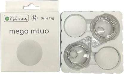 Luggage Tracker, Key Finder, pet Tracker, Smart Bluetooth Tracker paired with Find My (iOS only), Wallet Item Locator, Key, Replaceable Battery (White)