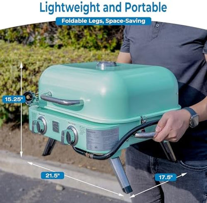 Kenmore 2-Burner Portable Tabletop Retro Gas Grill