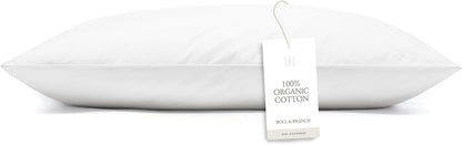 BOLL & BRANCH Down Alternative Pillow - Soft, King - Cooling Shell - Hypoallergenic Primaloft Luxury Down Alternative Fill - Superior Support