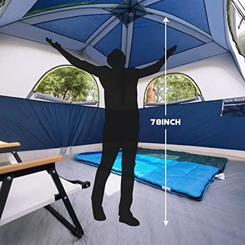 UNP 6 Person Tents for Camping Waterproof Family Cabin Tent with Rainfly