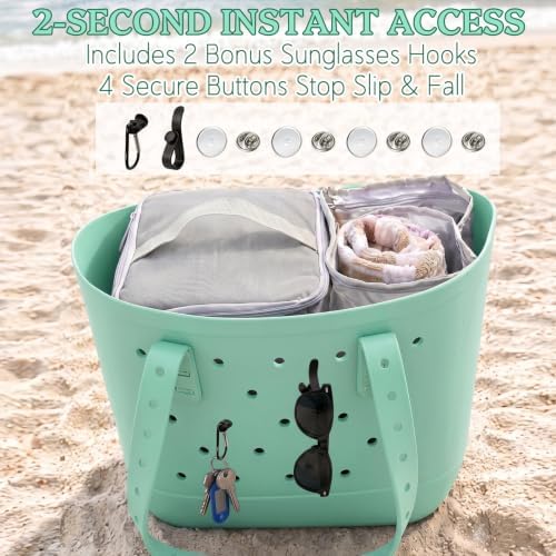 2-in-1 Cooler Organizer Insert for Large Beach Tote Bags