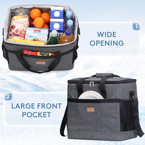 Lifewit Cooler Bag 30/50/60 Cans Collapsible, Insulated Large Lunch Bag