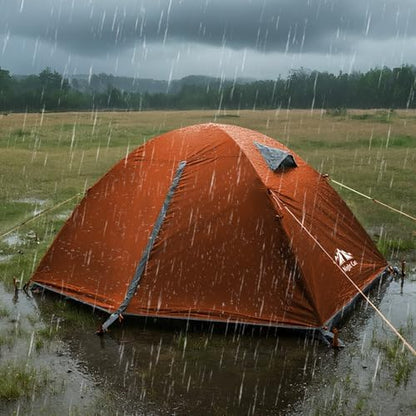 Night Cat 2-Persons Backpacking Tent: Waterproof Lightweight Camping Tent for Two People Hiking Outdoor Mountain with Aluminum Poles and Rainfly Green