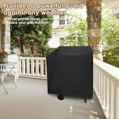 35" Barrel Grill Cover for DNKMOR Charcoal Grill with Side Table