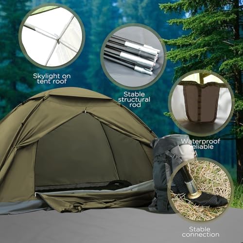 JAICOM 1-4 Person Camping Tent - Lightweight Backpacking Tent, Easy Set Up