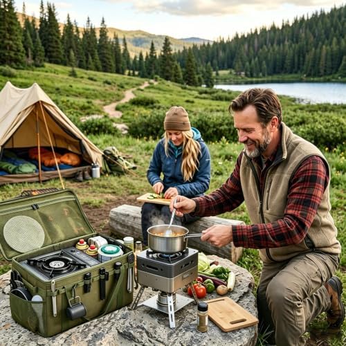 40L Waterproof 600D Camping Storage Bag Modular Organizer Outdoor Gear Kitchen Carry Case
