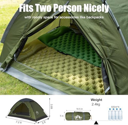 Night Cat Backpacking Tent for One 1 to 2 Persons Lightweight Waterproof Camping Hiking Tent for Adults Kids Scouts Easy Setup Single Layer 2.2x1.2m