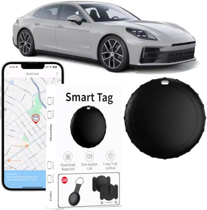 Car GPS Tracker for Vehicles - Hidden Tracking Devices for Cars, Available for Android and iOS, No SIM Card Required, Real Time Car Locator Work, Car Vehicle Tracking Device for Car, Wallet, Pet