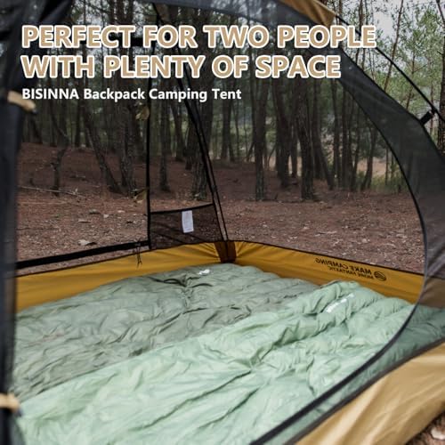 BISINNA Backpacking Tent 1/2/4 Person Lightweight Camping Tent