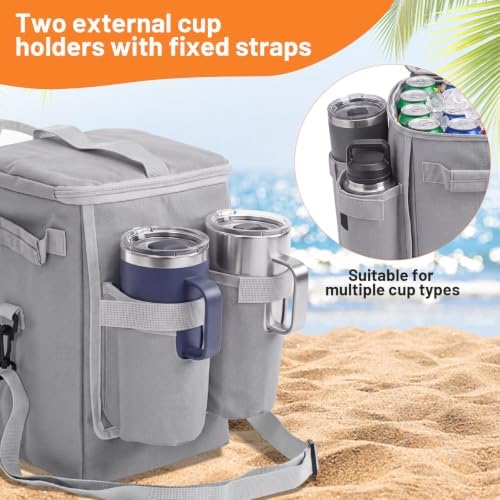 2-in-1 Cooler Organizer Insert with Cup Holder for Bogg Bag XLarge or Large