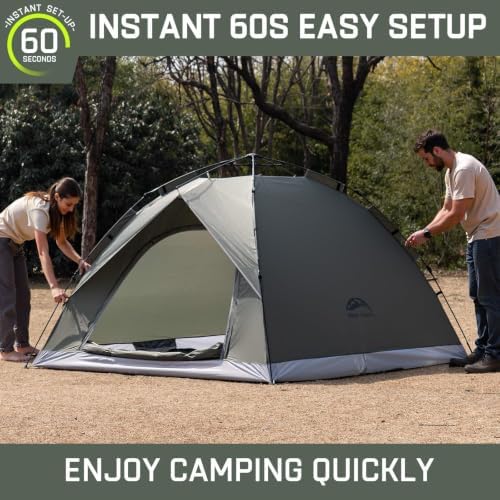 Happy Travel 2/4 Person Camping Tent, Instant Easy Pop Up Tents for Camping