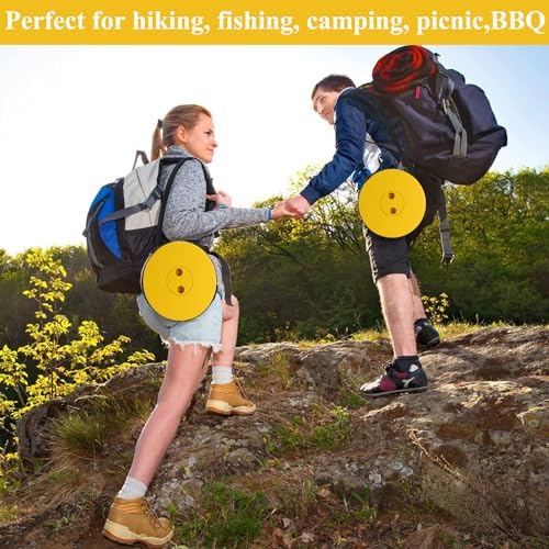 Fishboy Collapsible Stool for Adults, Portable Folding Camping Seat, 400lbs