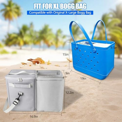 Cooler Insert for X Large Bogg Bag Leakproof Insulated with Mesh Organizer