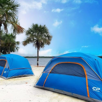 CAMPROS CP Tents for Camping 2/4/6 Person, Waterproof Windproof Dome Tent