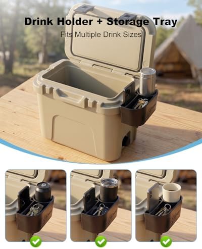 Cup Holder & Gear Tray Fits for YETI Roadie 15 & 24 Cooler