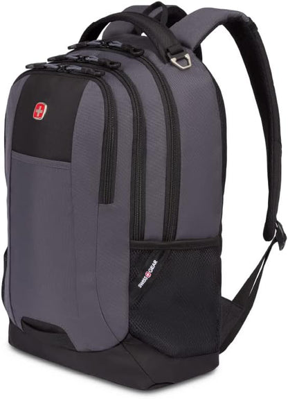 SwissGear Cecil 5505 Laptop Backpack, Dark Grey/Black, 18-Inch