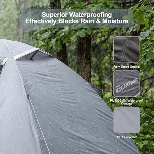 EchoSmile Lightweight Backpacking 2 Person Tent Waterproof Camping Tent