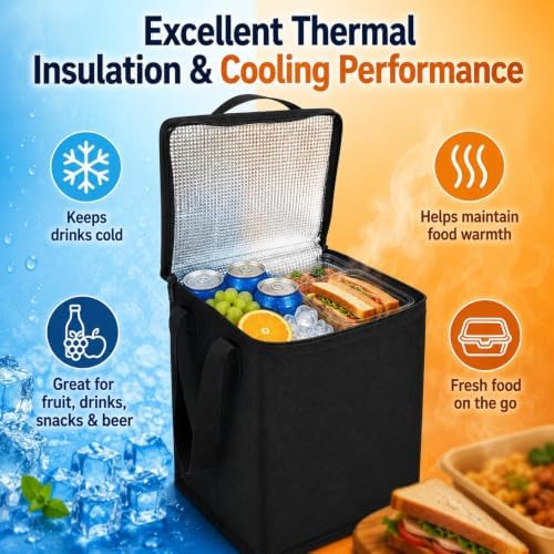 Insulated Cooler Organizer Insert, Compatible with X Large Bogg Bag, Waterproof Portable Cooling Storage Liner, Practical Bogg Bag Accessories for Beach Trips, Picnic, Camping & Outdoor Activities