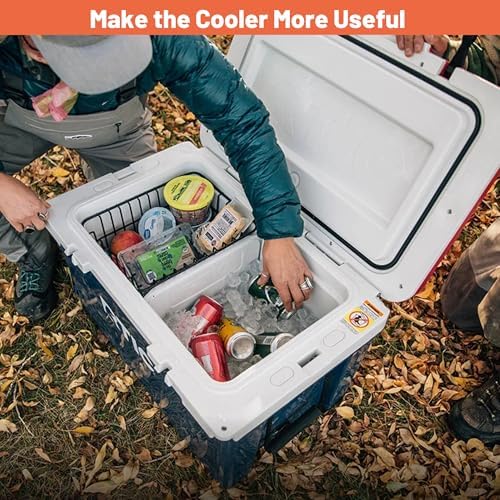 52 & 72 Qt Cooler Basket Compatible with RTIC 52 & 72 Qt Ultra-Light Coolers, Perfect for Organization Accessory, Black