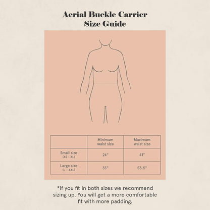 WildBird - Aerial Carrier - 7 to 45 lbs - for Moms, Dads & Caregivers - 100% Natural European Linen Fibers - Versatile & Adjustable - Small Size - Acadian Fabric