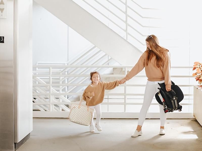 WAYB Pico Travel Car Seat with Premium Carrying Bag- Lightweight, Portable, Foldable - Perfect for Airplanes, Rideshares, and Road Trips - Forward Facing for Kids 22-50 lbs. and 30-45"