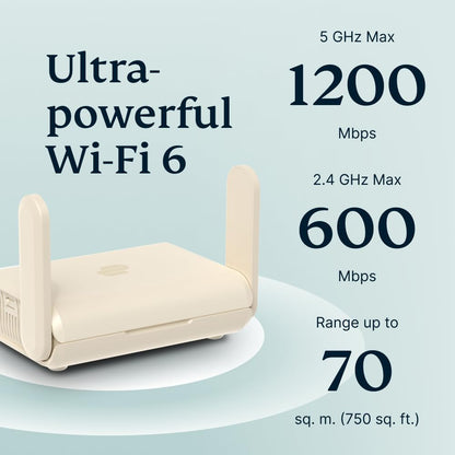 Aircove Go | Portable Wi-Fi 6 VPN Router | Protect Unlimited Devices | Free 30-Day ExpressVPN Trial | International (UK, EU, AU, & NZ Version)