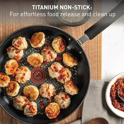 T-fal Ultimate Hard Anodized Nonstick Pots and Pans Set, 14-Piece, Onyx