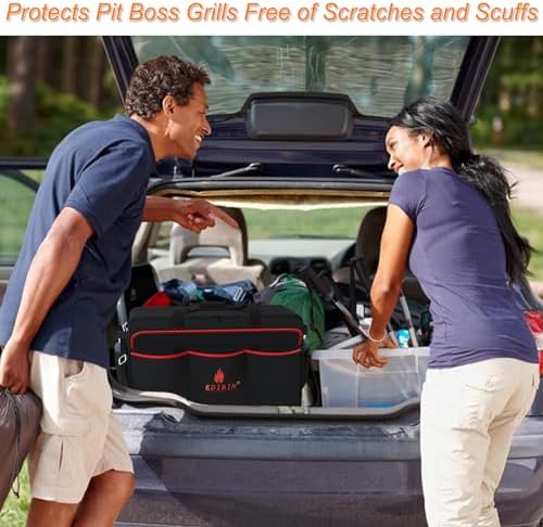 Grill Carry Bag for Pit Boss Grills 75275 Two-Burner Portable Grill,Heavy Duty Waterproof Tabletop Griddle Cover for Pit Boss Griddle 75275