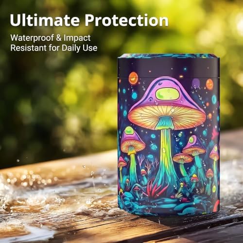 Aluminum Storage Jar Portable Airtight Smell Proof Container Bottle Multipurpose Storage Container for Spices, Coffee & Teas 70ml (Pink-01)