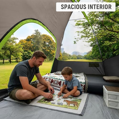 CAMPROS CP Tents for Camping 2/4/6 Person, Waterproof Windproof Dome Tent
