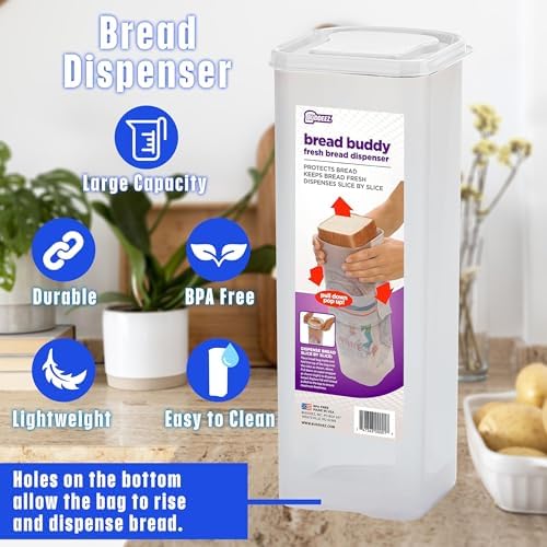 Buddeez Bread Buddy Bread Box Keep Your Loaf Fresh