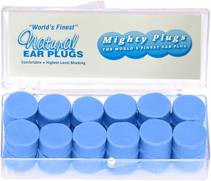 Pure Beeswax Earplugs – NRR 34 Noise Cancelling Ear Plugs for Sleeping, Snoring, Swimming & Loud Noise (12 Pairs)