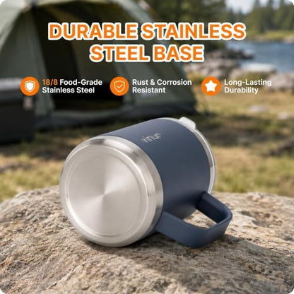 Pour Over Coffee Maker-12 oz Insulated Mug With Stainless Steel Filter