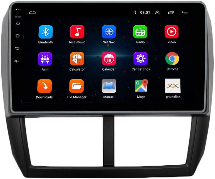 Kunfine Car CarPlay Android Auto Navigation Stereo GPS Radio Reverse Camera Display 9" IPS Touchscreen Headunit Tablet Pad Media Player for Subaru Forester 2007-2013, if Applicable Octa Core 3G+32G