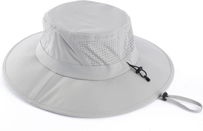 Home Prefer UPF 50+ Sun Hats for Men Women Foldable Wide Brim Fishing Hat Quick Dry Summer Outdoor Garden Safari Bucket Hat