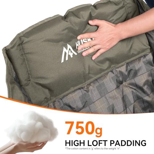 Oversized Camping Chair,Padded Camping Chairs Support 450LBS, Green Plaid