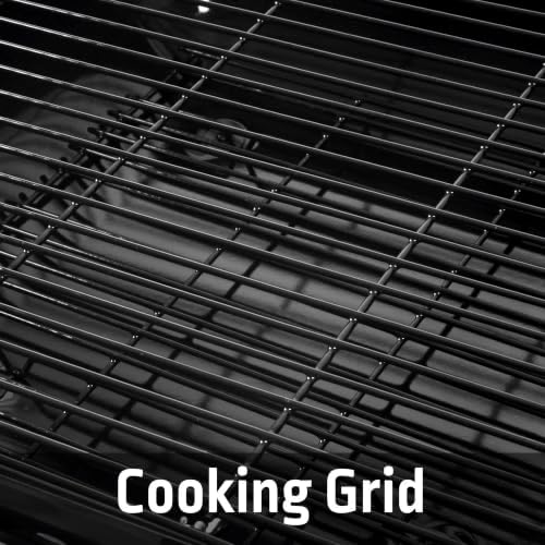 17.5 Inch Portable Charcoal Grill with Removable Ash Catcher, Durable Wheels, and Side Dampers for Effortless Cleanup