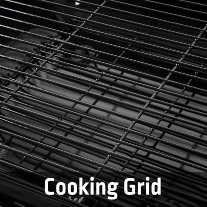 17.5 Inch Portable Charcoal Grill with Removable Ash Catcher, Durable Wheels, and Side Dampers for Effortless Cleanup