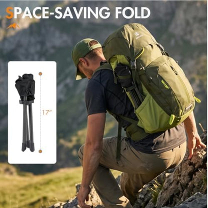 Portal Tall Folding Tripod Stool Portable Tripod Chair for Outdoor Camping