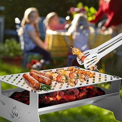 Onlyfire Portable Charcoal Grill, Heavy Duty Stainless Steel